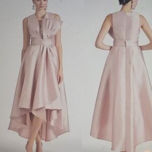 Sachin + Babi Pink Asymmetrical High-Low Gown